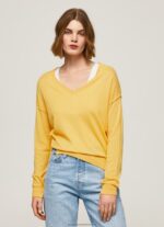 Shine V Neckline Relaxed Fit Jersey Pepe Jeans L20F2F257 Women - Image 3