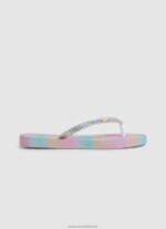 Silver Dorset Milana Beach Flip Flops Pepe Jeans L20F2F1349 Girl