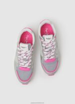 Silver York Mettalic Running Sneakers Pepe Jeans L20F2F1333 Girl - Image 2