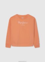 Soft Pink Rounded Collar Braided Jersey Pepe Jeans L20F2F1407 Girl - Image 5