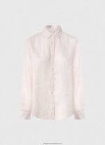 Soft Pink Striped Print Regular Fit Shirt Pepe Jeans L20F2F332 Women - Image 5