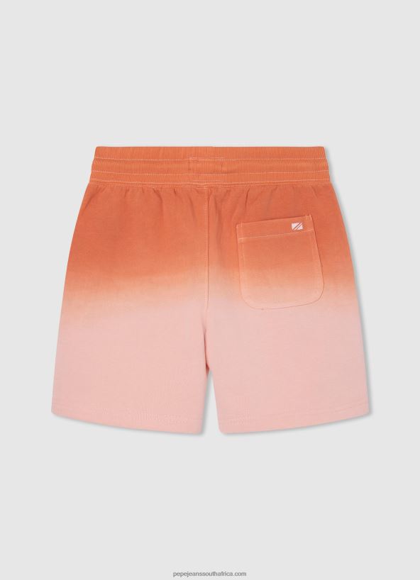 Squash Orange Colour Block Sports Shorts Pepe Jeans L20F2F1698 Boy - Image 2