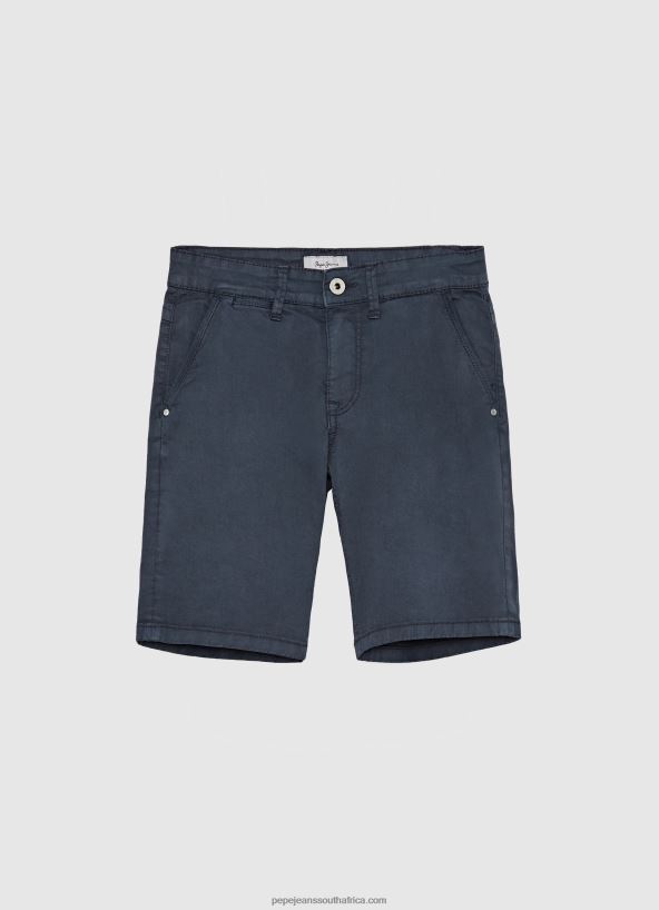 Squash Orange Colour Block Sports Shorts Pepe Jeans L20F2F1698 Boy - Image 5