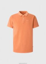Squash Orange Embroidered Logo Pique Polo Shirt Pepe Jeans L20F2F1095 Men - Image 5