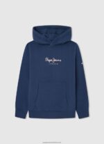 Squash Orange Faded Hooded Jumper Pepe Jeans L20F2F1583 Boy - Image 4