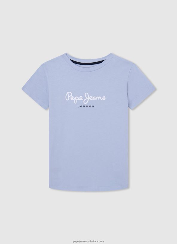 Squash Orange Front Pocket Logo T-Shirt Pepe Jeans L20F2F1638 Boy - Image 3