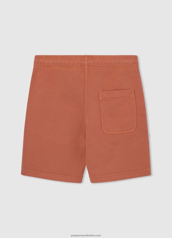 Squash Orange Logo Print Sporty Shorts Pepe Jeans L20F2F1687 Boy - Image 2