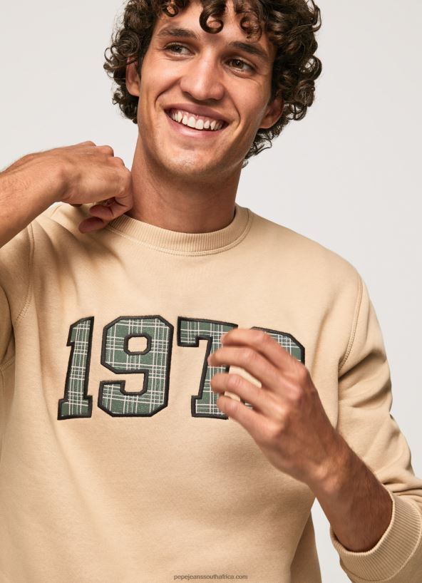 stone_1973_logo_cotton_jumper_pepe_jeans_l20f2f889_men.jpg Stone 1973 Logo Cotton Jumper Pepe Jeans L20F2F889 Men - Image 1