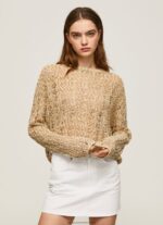 Stone Cropped Knit Openwork Cardigan Pepe Jeans L20F2F233 Women - Image 3