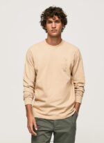 Stone Long Sleeved Cotton T-Shirt Pepe Jeans L20F2F913 Men - Image 2