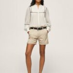 Stone Regular Fit Chino Shorts Pepe Jeans L20F2F524 Women