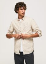 Stone Regular Fit Poplin Cotton Shirt Pepe Jeans L20F2F1042 Men