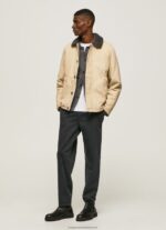 Stone Short Puffer Canvas Jacket Pepe Jeans L20F2F838 Men - Image 2