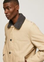 Stone Short Puffer Canvas Jacket Pepe Jeans L20F2F838 Men - Image 4