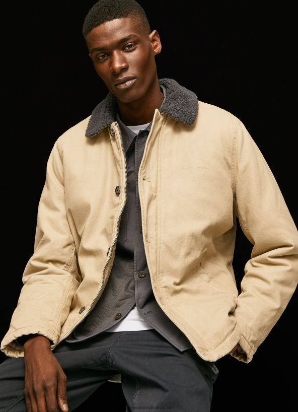 stone_short_puffer_canvas_jacket_pepe_jeans_l20f2f838_men.jpg Stone Short Puffer Canvas Jacket Pepe Jeans L20F2F838 Men - Image 1