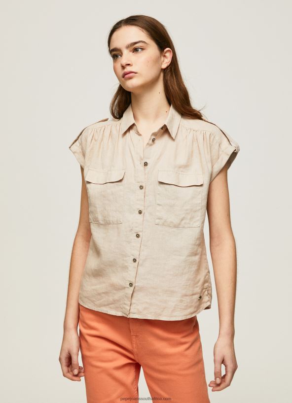 stone_short_sleeved_utility_shirt_pepe_jeans_l20f2f341_women.jpg Stone Short Sleeved Utility Shirt Pepe Jeans L20F2F341 Women - Image 1