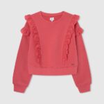 Studio Red Cotton Fleece Jumper Pepe Jeans L20F2F1403 Girl