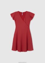 Studio Red Cotton Poplin Dress Pepe Jeans L20F2F1376 Girl - Image 4