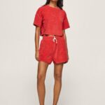 Studio Red Embroidered Logo Sporty Shorts Pepe Jeans L20F2F531 Women