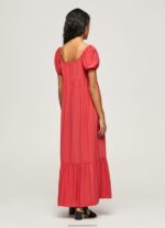 Studio Red Flowy Dress Pepe Jeans L20F2F150 Women - Image 4