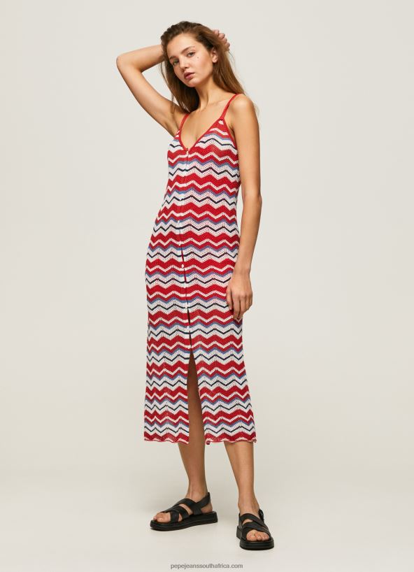 Studio Red Frida Zig-Zag Knit Dress Pepe Jeans L20F2F170 Women - Image 2