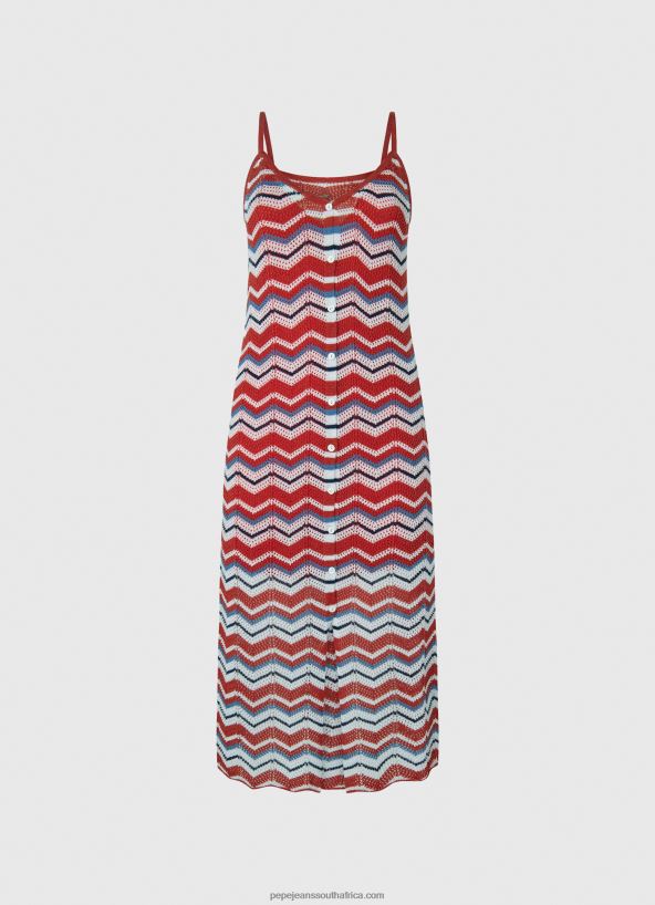 Studio Red Frida Zig-Zag Knit Dress Pepe Jeans L20F2F170 Women - Image 5