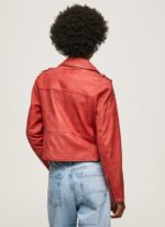 Studio Red Lamb Leather Biker Jacket Pepe Jeans L20F2F105 Women - Image 5
