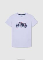Studio Red Logo Print T-Shirt Pepe Jeans L20F2F1647 Boy - Image 5