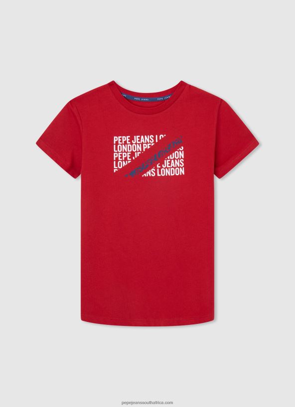 studio_red_logo_print_t_shirt_pepe_jeans_l20f2f1647_boy.jpg Studio Red Logo Print T-Shirt Pepe Jeans L20F2F1647 Boy - Image 1