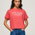 Studio Red Logo Print T-Shirt Pepe Jeans L20F2F379 Women