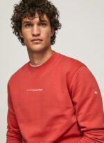 Studio Red Logo Printed Cotton Sweatshirt Pepe Jeans L20F2F906 Men - Image 3