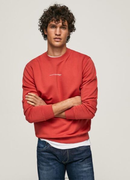 Studio Red Logo Printed Cotton Sweatshirt Pepe Jeans L20F2F906 Men