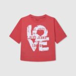Studio Red Love Print T-Shirt Pepe Jeans L20F2F1444 Girl