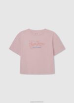 Studio Red Love Print T-Shirt Pepe Jeans L20F2F1444 Girl - Image 5