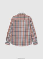 Studio Red Marple Checkered Poplin Shirt Pepe Jeans L20F2F1659 Boy - Image 2