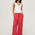 Studio Red Paper Bag Wide Trousers Pepe Jeans L20F2F303 Women