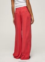 Studio Red Paper Bag Wide Trousers Pepe Jeans L20F2F303 Women - Image 4