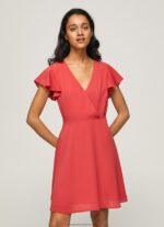 Studio Red Patrizia Crossed Collar Dress Pepe Jeans L20F2F166 Women - Image 2