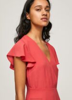 Studio Red Patrizia Crossed Collar Dress Pepe Jeans L20F2F166 Women - Image 3