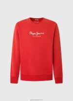 Studio Red Printed Logo Cotton Jumper Pepe Jeans L20F2F890 Men - Image 5
