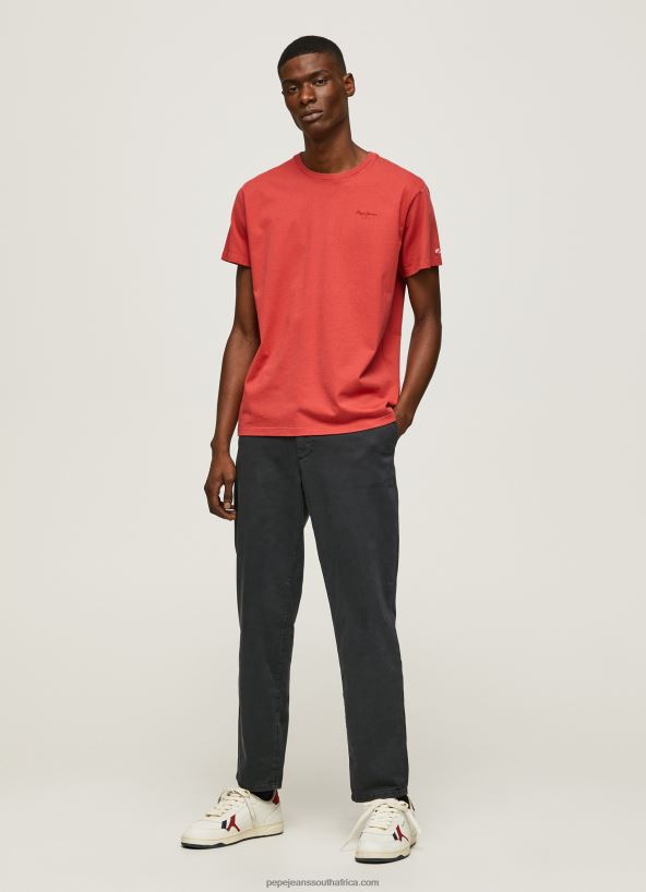 Studio Red Printed Logo Cotton T-Shirt Pepe Jeans L20F2F946 Men - Image 2