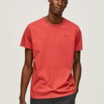 Studio Red Printed Logo Cotton T-Shirt Pepe Jeans L20F2F946 Men