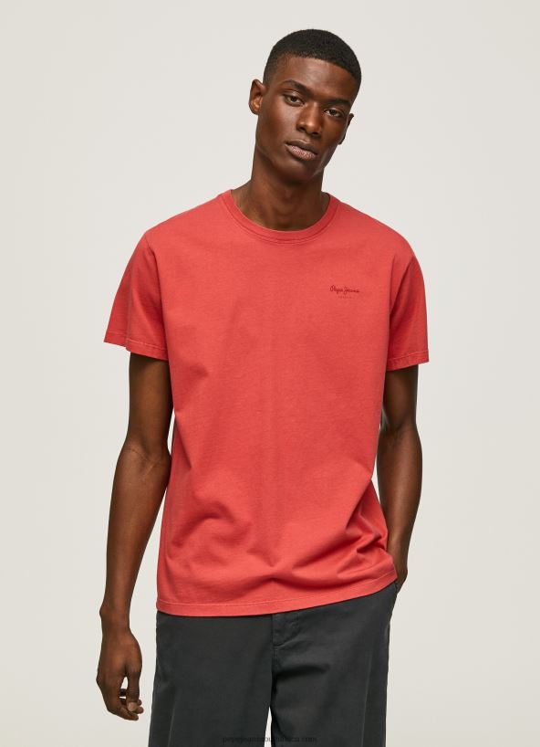 Studio Red Printed Logo Cotton T-Shirt Pepe Jeans L20F2F946 Men - Image 1