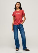 Studio Red Printed T-Shirt Pepe Jeans L20F2F456 Women - Image 2