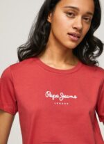 Studio Red Printed T-Shirt Pepe Jeans L20F2F456 Women - Image 3