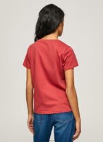 Studio Red Printed T-Shirt Pepe Jeans L20F2F456 Women - Image 4