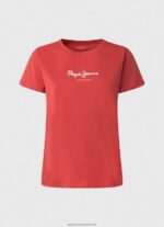 Studio Red Printed T-Shirt Pepe Jeans L20F2F456 Women - Image 5