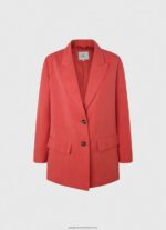 Studio Red Relaxed Fit Linen Blazer Pepe Jeans L20F2F109 Women - Image 5