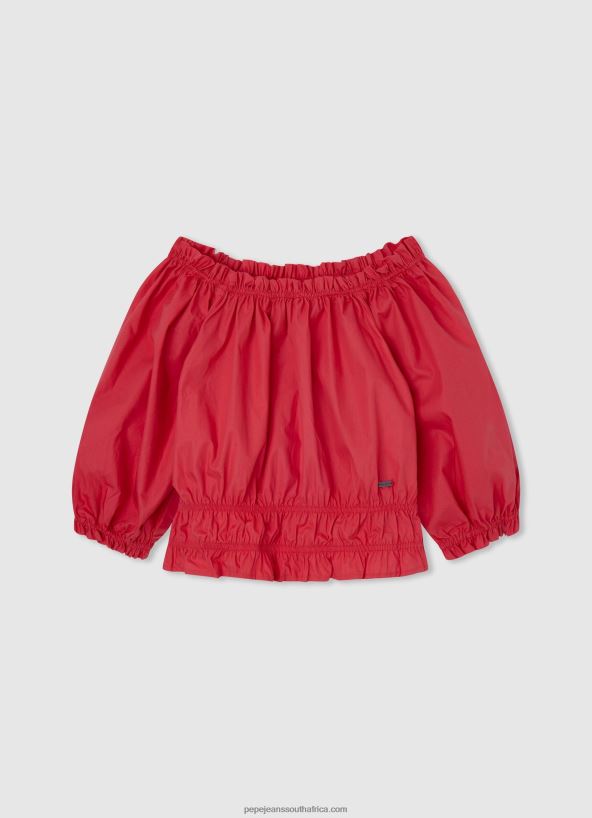 Studio Red Strass Logo Cotton T-Shirt Pepe Jeans L20F2F1450 Girl - Image 5