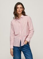 Studio Red Striped Cotton Voile Shirt Pepe Jeans L20F2F348 Women